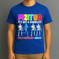 Autism Awareness It's Not A Disability It's An Ability Awareness T-Shirt thumb 3