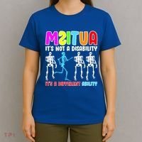 Autism Awareness It's Not A Disability It's An Ability Awareness T-Shirt thumb 4