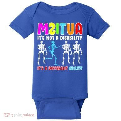 Autism Awareness It's Not A Disability It's An Ability Awareness Baby Bodysuit