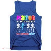 Autism Awareness It's Not A Disability It's An Ability Awareness Tank Top thumb 0
