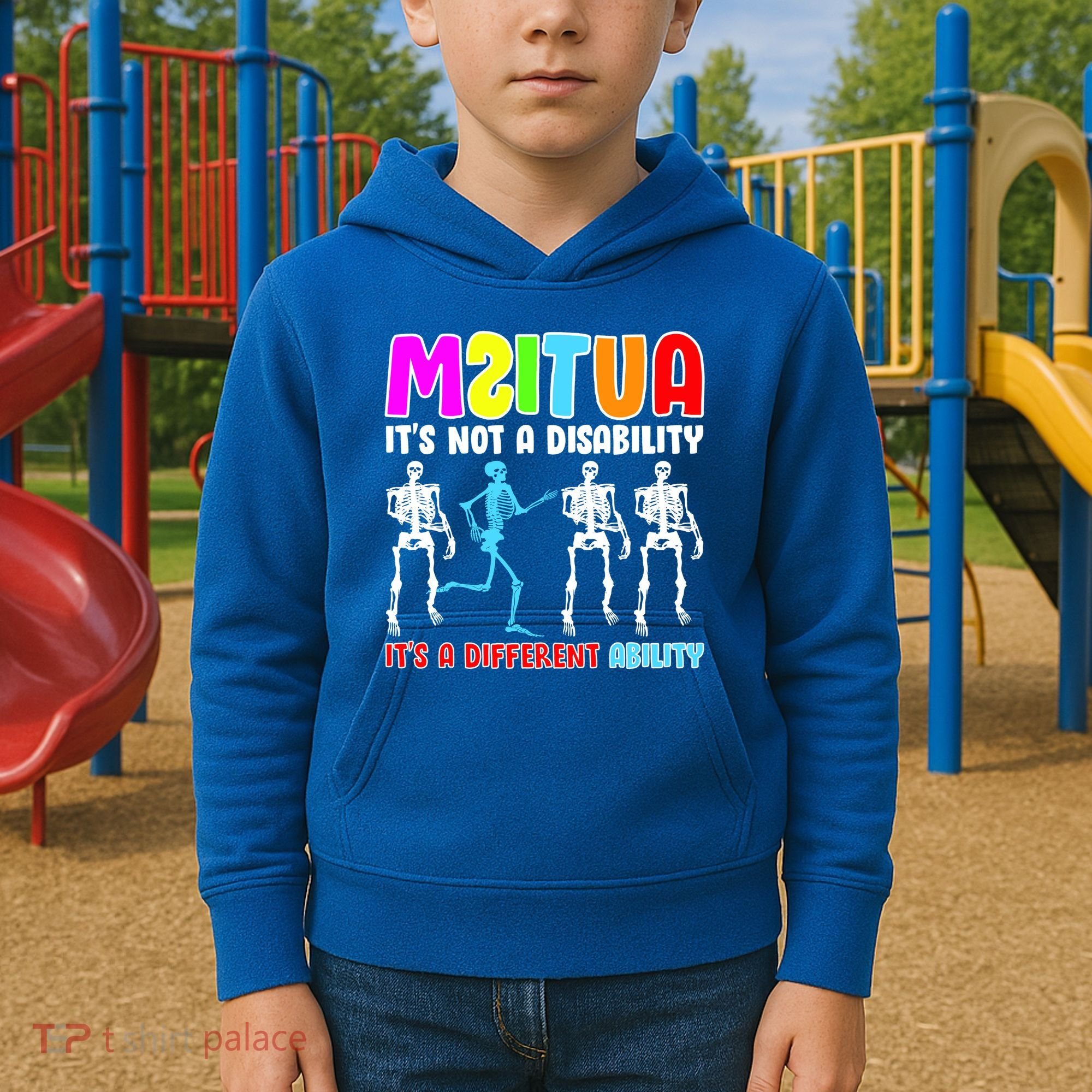 Autism Awareness It's Not A Disability It's An Ability Awareness Kids Hoodie