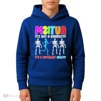Autism Awareness It's Not A Disability It's An Ability Awareness Kids Hoodie thumb 4