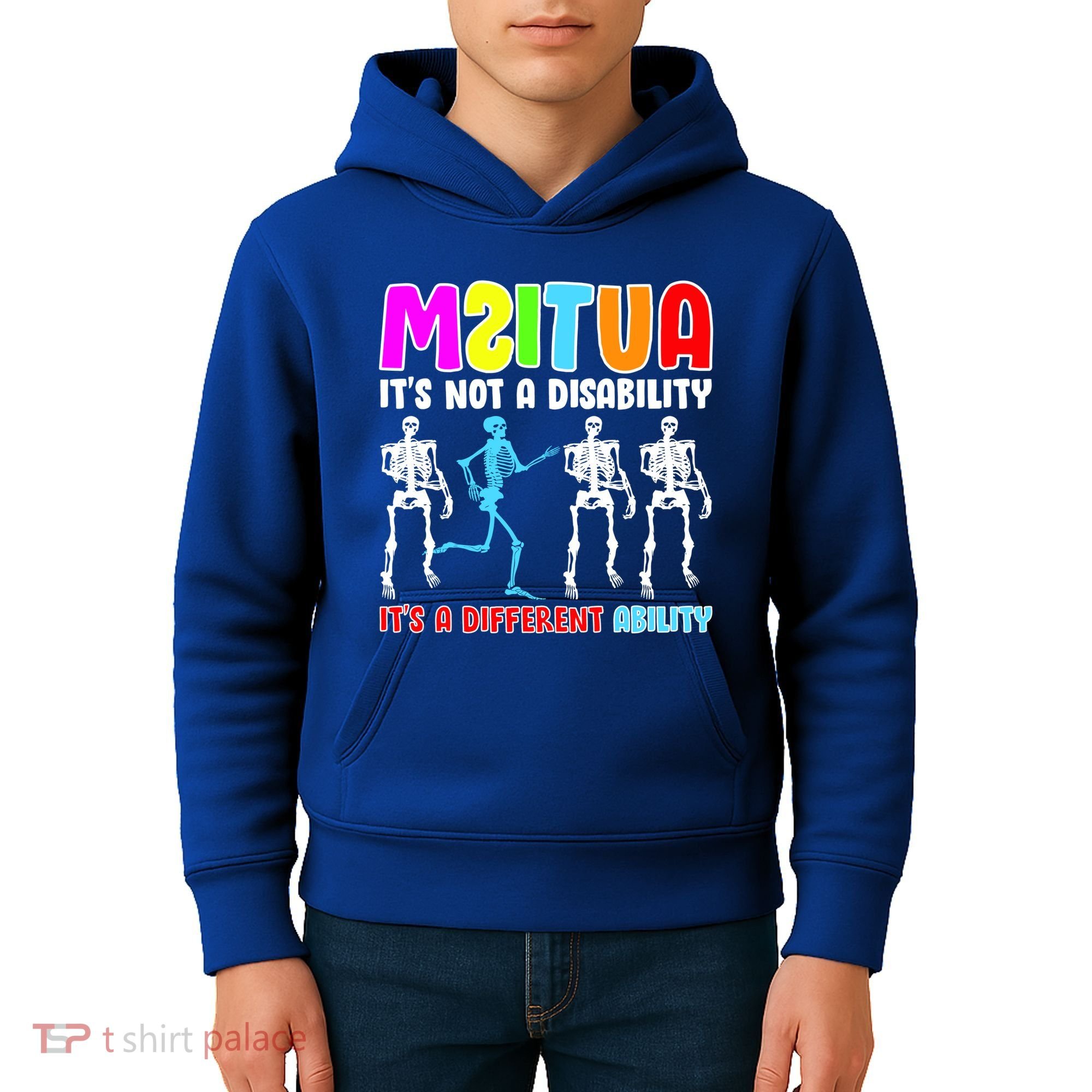 Autism Awareness It's Not A Disability It's An Ability Awareness Kids Hoodie