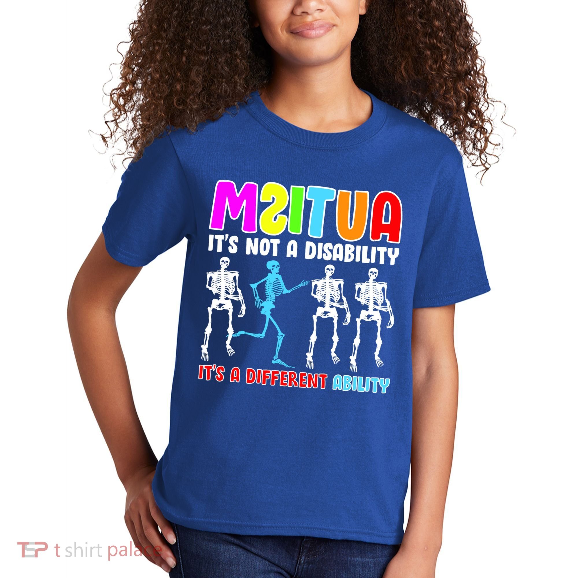 Autism Awareness It's Not A Disability It's An Ability Awareness Kids T-Shirt