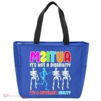 Autism Awareness It's Not A Disability It's An Ability Awareness Tote Bag thumb 0