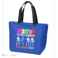 Autism Awareness It's Not A Disability It's An Ability Awareness Tote Bag thumb 3