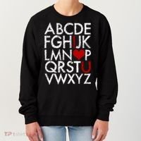 Alphabet ABC I Love You Valentines Day Women's Sweatshirt thumb 0