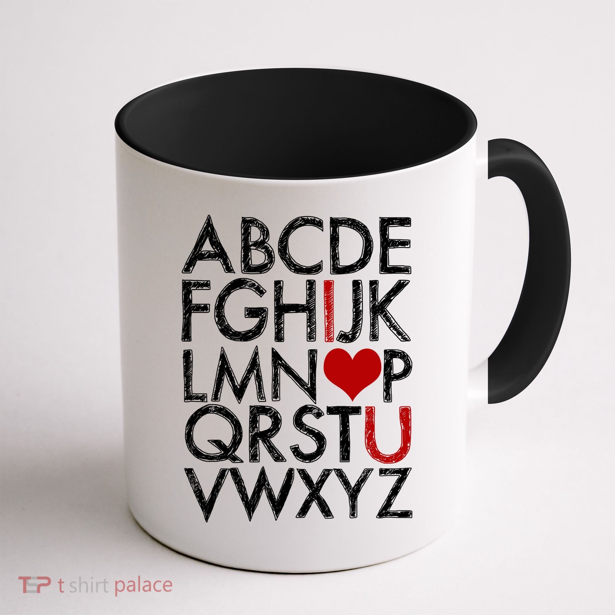 Alphabet ABC I Love You Valentines Day Coffee Mug