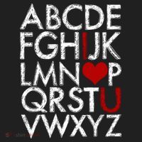 Alphabet ABC I Love You Valentines Day Beanie thumb 2
