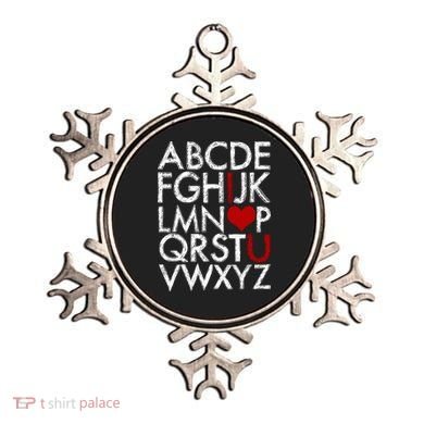 Alphabet ABC I Love You Valentines Day Ornament