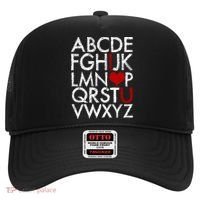 Alphabet ABC I Love You Valentines Day Hat thumb 0