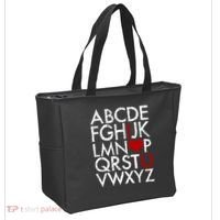 Alphabet ABC I Love You Valentines Day Tote Bag thumb 2