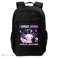 Adhd Awareness I Axolotol Questions Backpack thumb 0