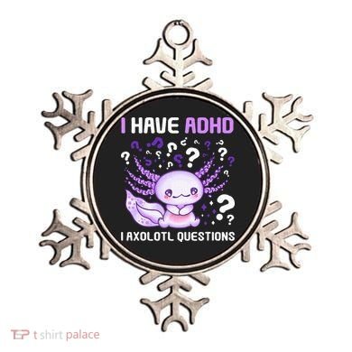 Adhd Awareness I Axolotol Questions Ornament