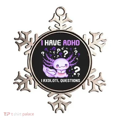 Adhd Awareness I Axolotol Questions Ornament