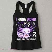 Adhd Awareness I Axolotol Questions Women's Tank Top thumb 3