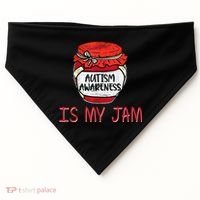 Autism Awareness Is My Jam USA-Made Doggie Bandana thumb 0