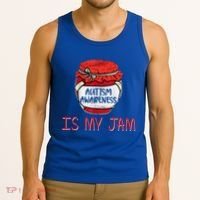 Autism Awareness Is My Jam Tank Top thumb 3