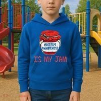 Autism Awareness Is My Jam Kids Hoodie thumb 2