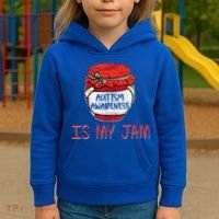 Autism Awareness Is My Jam Kids Hoodie thumb 3