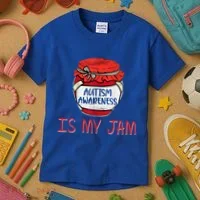 Autism Awareness Is My Jam Kids T-Shirt thumb 3