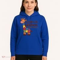 Autism Awareness ItS Ok To Be Different With Giraffe Cute Gift Hoodie thumb 5