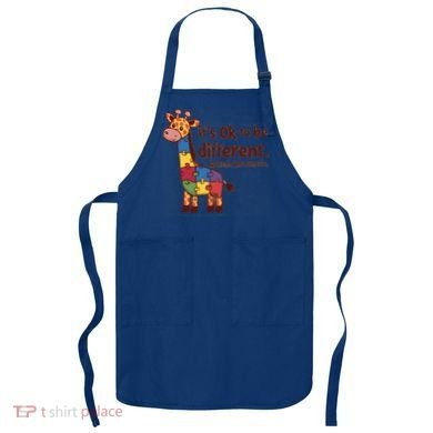 Autism Awareness ItS Ok To Be Different With Giraffe Cute Gift Apron