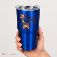 Autism Awareness ItS Ok To Be Different With Giraffe Cute Gift Tumbler thumb 2