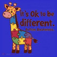 Autism Awareness ItS Ok To Be Different With Giraffe Cute Gift Mousepad thumb 1