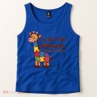 Autism Awareness ItS Ok To Be Different With Giraffe Cute Gift Tank Top thumb 2