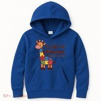 Autism Awareness ItS Ok To Be Different With Giraffe Cute Gift Kids Hoodie thumb 0