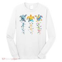 Autism Awareness It's Ok To Be Different Sea Turtle Planet Long Sleeve Shirt thumb 0