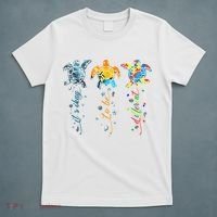 Autism Awareness It's Ok To Be Different Sea Turtle Planet T-Shirt thumb 5