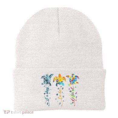 Autism Awareness It's Ok To Be Different Sea Turtle Planet Beanie