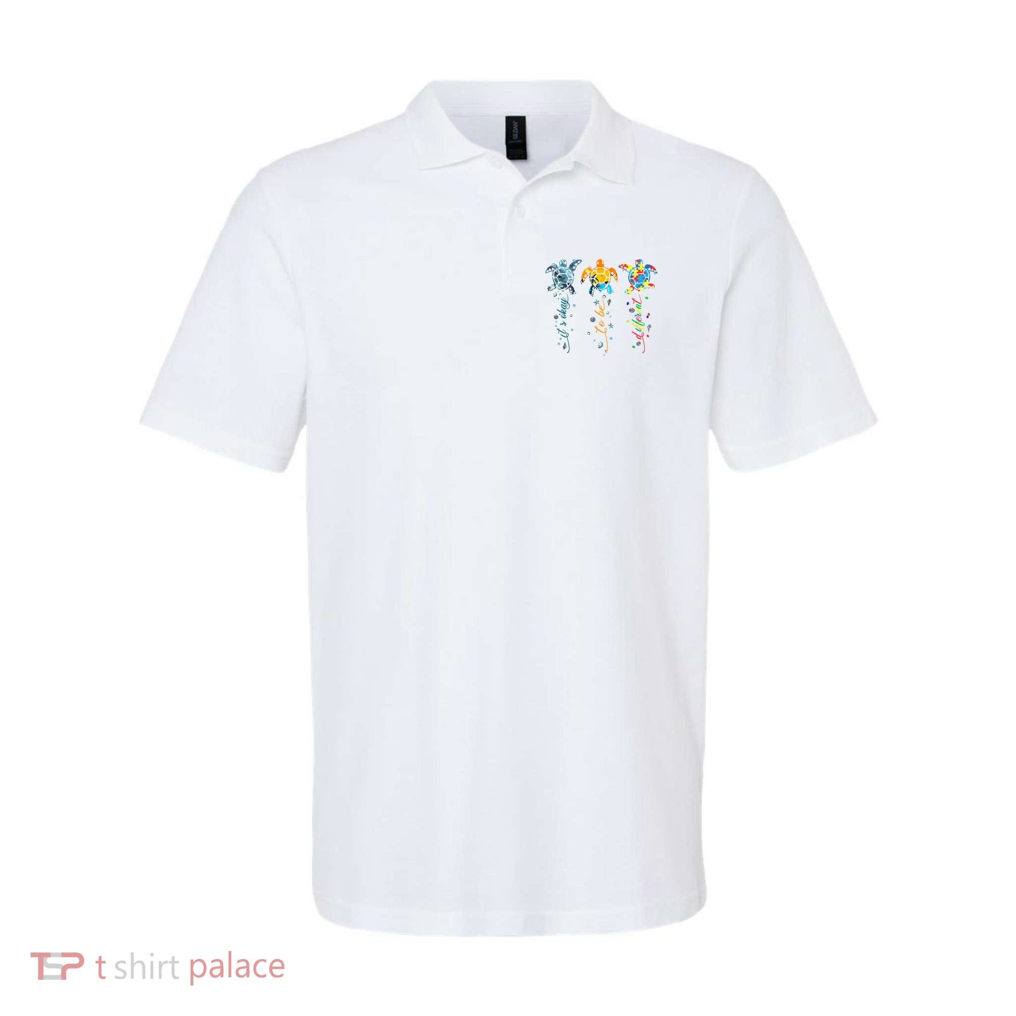 Autism Awareness It's Ok To Be Different Sea Turtle Planet Polo