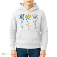 Autism Awareness It's Ok To Be Different Sea Turtle Planet Kids Hoodie thumb 4