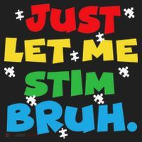 Autism Awareness Just Let Me Stim Bruh Autism Women Golf Towel thumb 3