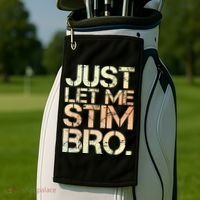 Autism Awareness Just Let Me Stim Bro Cute Gift Golf Towel thumb 2
