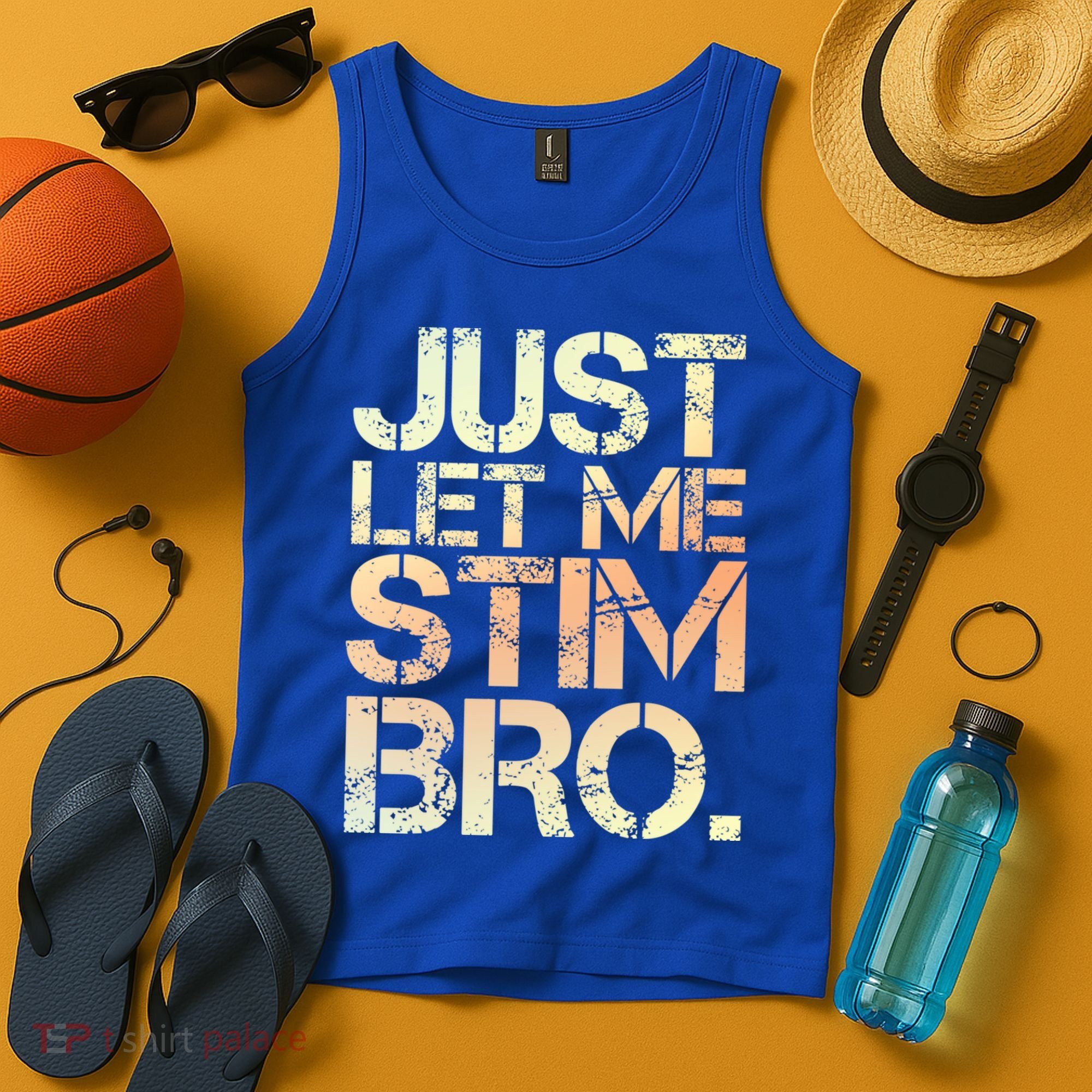 Autism Awareness Just Let Me Stim Bro Cute Gift Tank Top