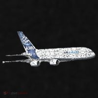 Airbus A380 Jet Airplane Airline Aviation Pilot Ladies PosiCharge Tri-Blend Wicking Tank thumb 2