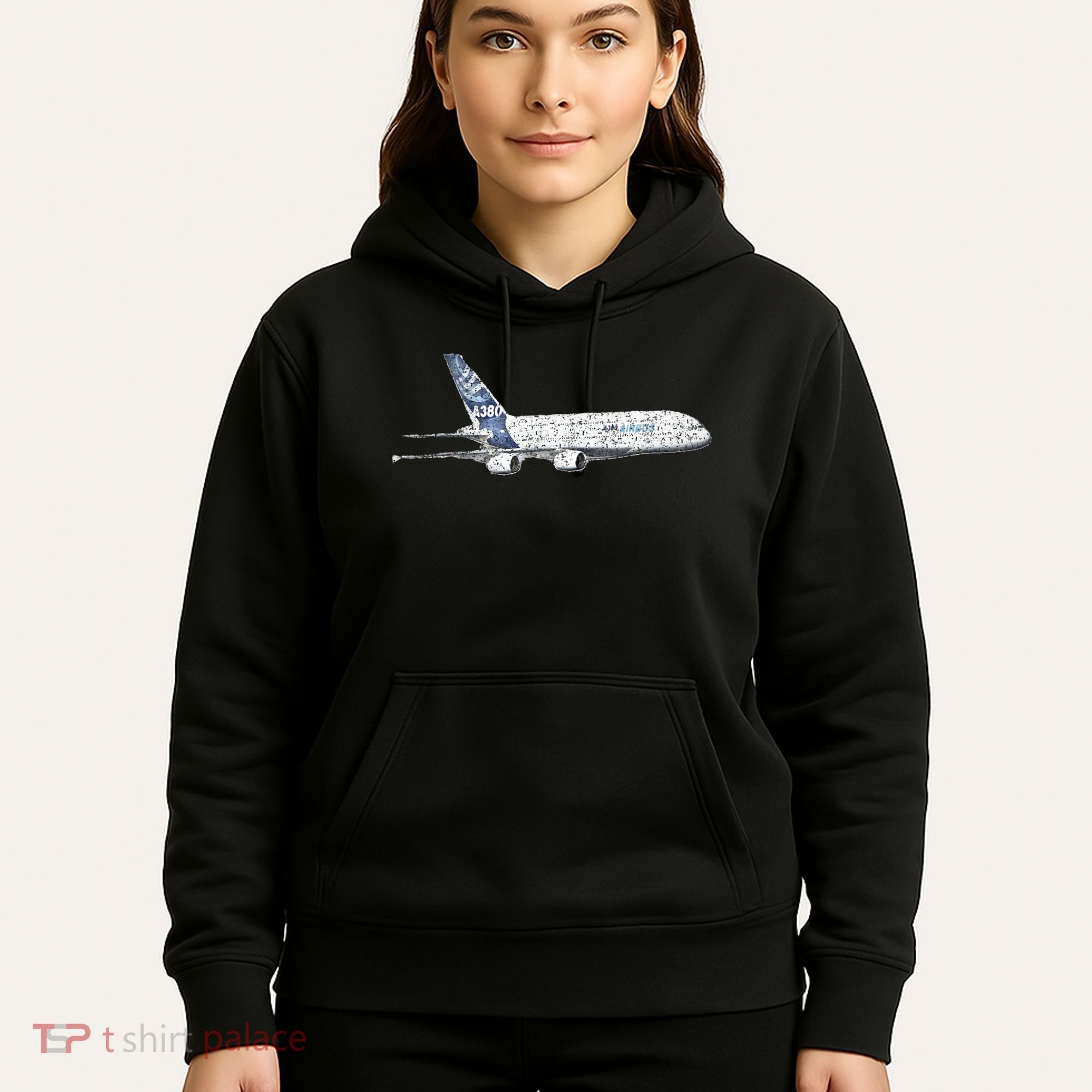 Airbus A380 Jet Airplane Airline Aviation Pilot Hoodie