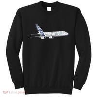 Airbus A380 Jet Airplane Airline Aviation Pilot Sweatshirt thumb 0