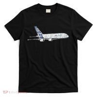 Airbus A380 Jet Airplane Airline Aviation Pilot T-Shirt thumb 0
