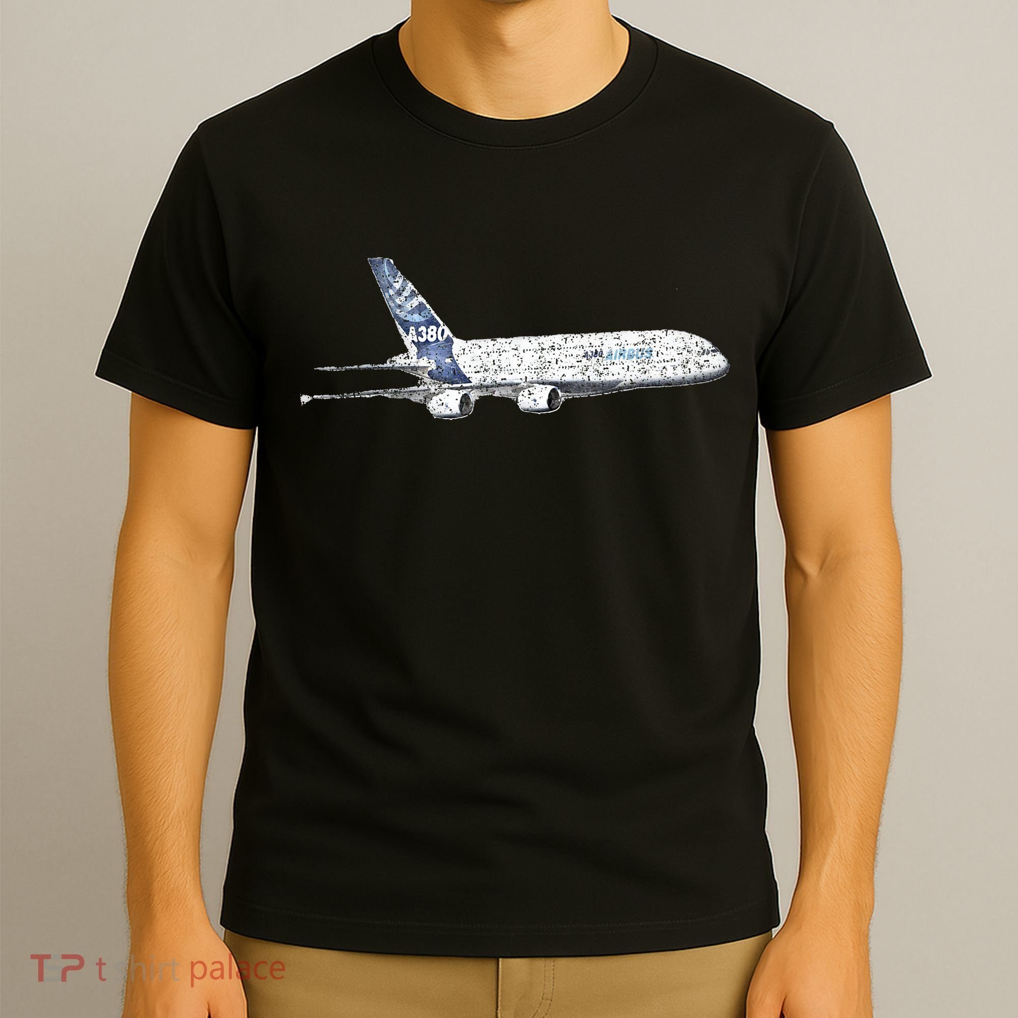 Airbus A380 Jet Airplane Airline Aviation Pilot T-Shirt