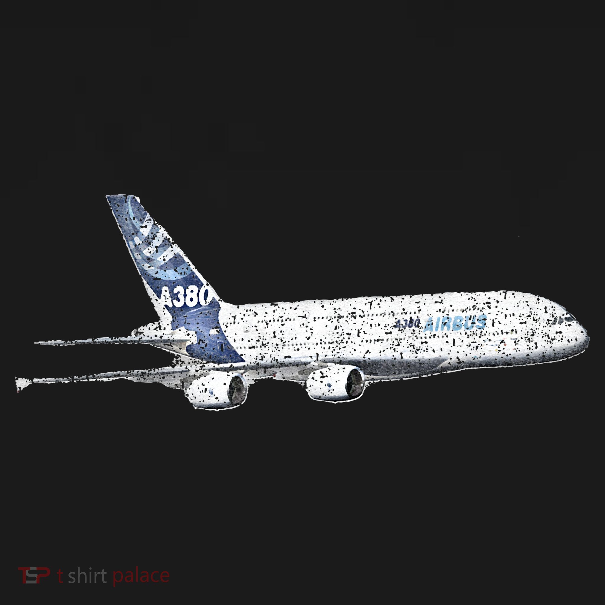Airbus A380 Jet Airplane Airline Aviation Pilot T-Shirt