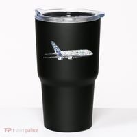 Airbus A380 Jet Airplane Airline Aviation Pilot Tumbler thumb 0