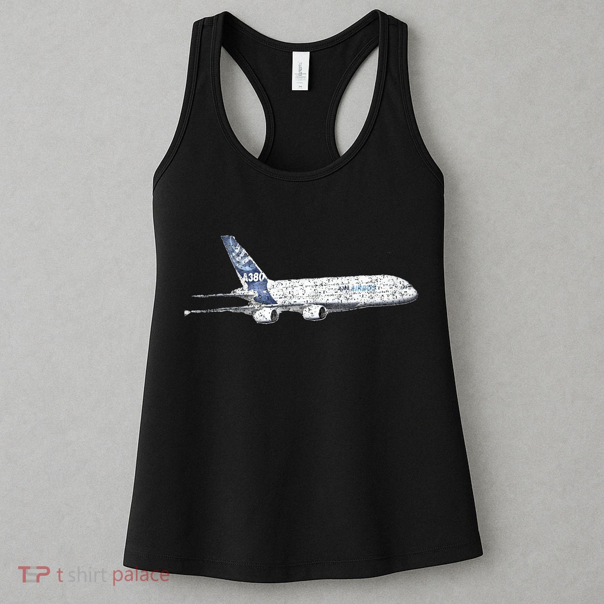 Airbus A380 Jet Airplane Airline Aviation Pilot Women's Tank Top