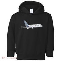 Airbus A380 Jet Airplane Airline Aviation Pilot Toddler Hoodie thumb 0