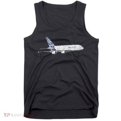 Airbus A380 Jet Airplane Airline Aviation Pilot Tank Top