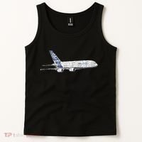 Airbus A380 Jet Airplane Airline Aviation Pilot Tank Top thumb 2